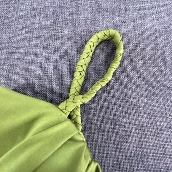 Speechless Cocktail Dress Bright Green Party Wear‎ Spaghetti Braided Straps Smal - Picture 9 of 14